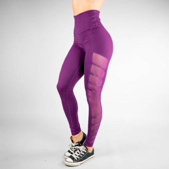 Buff Bunny Pants - BuffBunny ELYSIUM Side Mesh Leggings SMALL